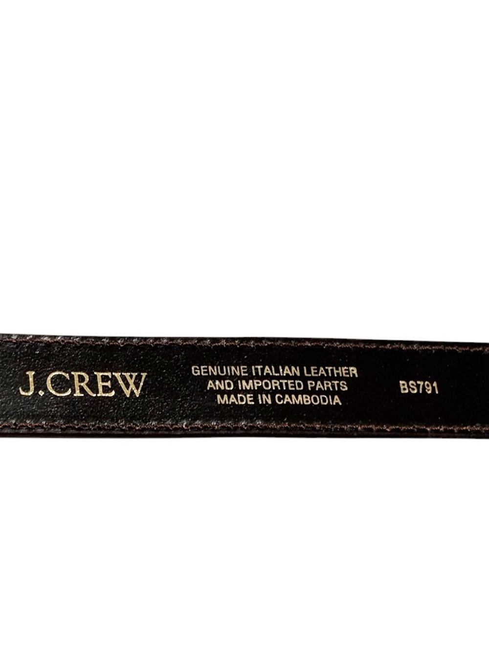 J. Crew Classic Espresso Italian leather women’s croc-embossed belt NWT | Large - Picture 15 of 16